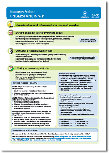 research project example sace